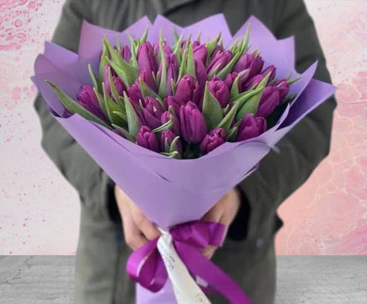 Moonlight Tulips